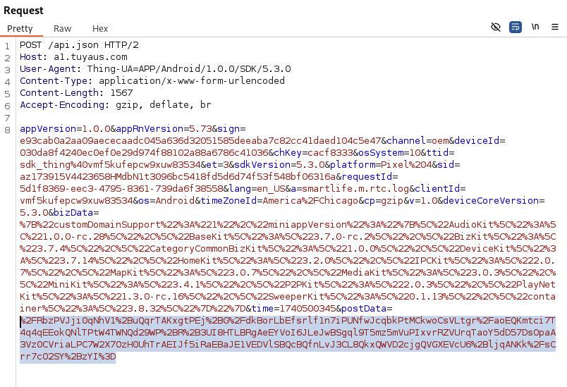 Encrypted POST Data screenshot