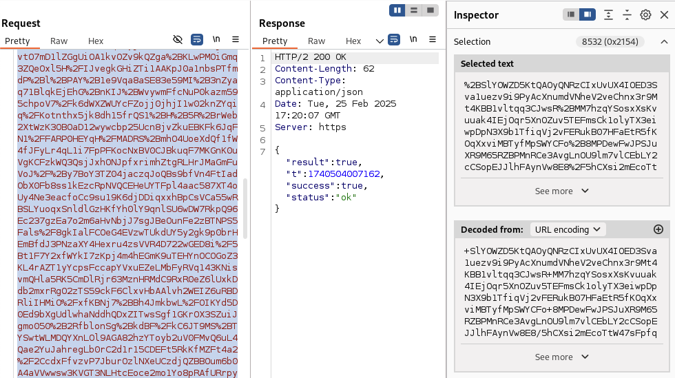 Encrypted POST Data screenshot