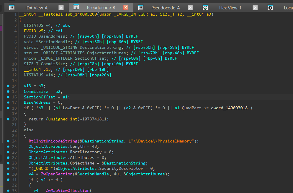 The physical-memory read path the models needed to find in the driver.
